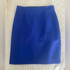 J. Crew blue pencil skirt size 2 NWT